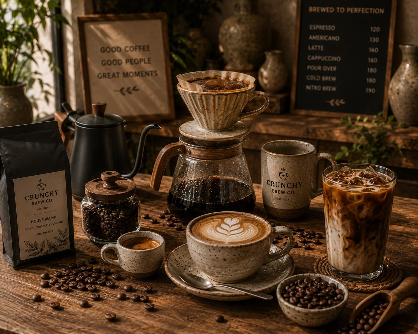 Close-up of freshly roasted coffee beans